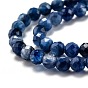 Natural Kyanite/Cyanite/Disthene Beads Strands, Faceted, Round