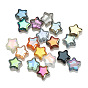 Electroplate Glass Beads, Transparent/Opaque/Half Plated, Star