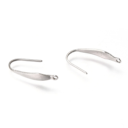 316 Surgical Stainless Steel Earring Hooks, with Vertical Loop, Ear Wire