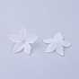 Transparent Acrylic Beads, Frosted, Clear, Flower