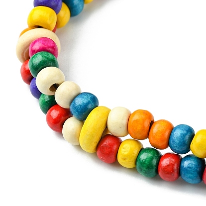 Colliers plastrons en perles de noix de coco naturelles colorées, bijoux bohèmes pour femmes