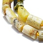 Natural Yellow Opal Beads Strands, Faceted, Column