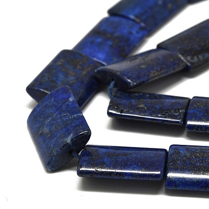 Lapis-lazuli, brins de perles naturels , rectangle