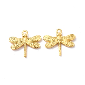 Rack Plating Alloy Pendants, Cadmium Free & Lead Free & Nickle Free, Dragonfly Charm