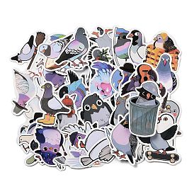 50Pcs Paper Stickers, for DIY Scrapbooking, Journal Decoration, Pigeon
