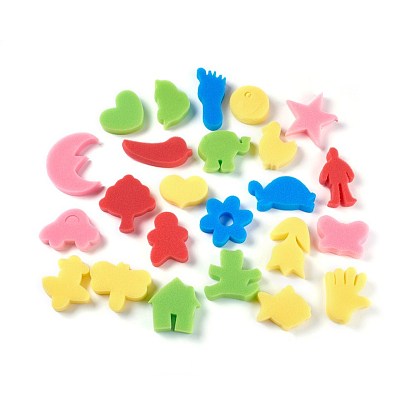 Cartoon Sponge Stamp, Painting Tools for Children, Mixed Shapes