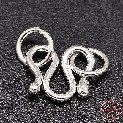 925 Sterling Silver S-Hook Clasps, M Clasps