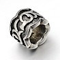 Retro 304 Stainless Steel Big Hole Column Beads, 8x10.5mm, Hole: 6mm