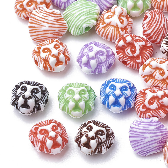 Craft Style Acrylic Beads, Lion