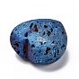 Cuentas naturales de ágata druzy, piedra preciosa corazón palma piedra, piedra de bolsillo para la meditación de equilibrio de energía
