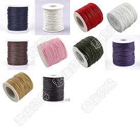 Arricraft 10 rouleaux 10 coloris fil de coton ciré cordons, chaîne artisanale en macramé pour la fabrication de bijoux