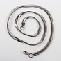 304 Stainless Steel Snake Chain for Necklace Making, with Lobster Claw Clasps, 19.7 inch (500mm), 2mm