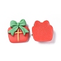 Christmas Theme Opaque Resin Cabochons, Christmas Tree/Wreath/Gift Box/Santa Clasus/Glove/Hat/Deer/Snowman