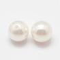 Perles nacrées de coquilles, Grade a, ronde, la moitié foré