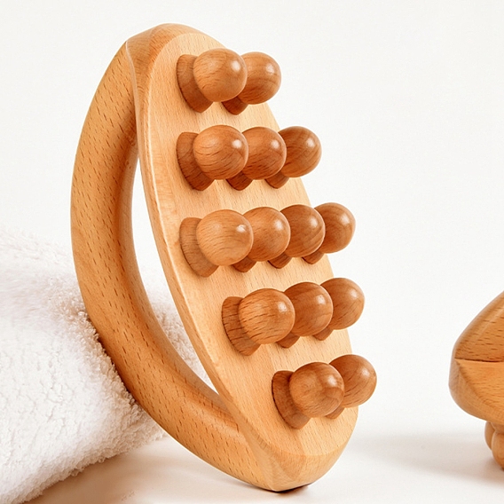 Peines de masaje de madera, herramientas de masaje