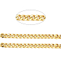 Cadenas de eslabones cubanos de oro para hombres, cadenas gruesas, 304 cadenas de acero inoxidable, sin soldar, con carrete