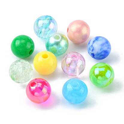 Kit de bricolaje para hacer pulseras de color caramelo, incluyendo cuentas de perlas de imitación redondas y abs acrílicas, cuerda de cristal elástico