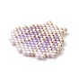 3pcs 3 couleurs perles de rocaille japonaises faites à la main, Motif métier, coquille