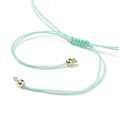 Ensembles de bracelets de perles tressées en pierres précieuses naturelles, alliage strass et émail mauvais œil bracelets de lien pour les femmes