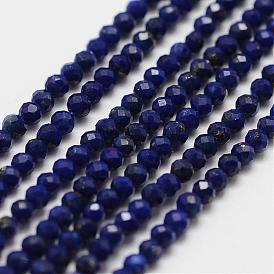 Naturelles lapis-lazuli perles brins, AA grade, facette, ronde