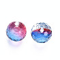 K9 Glass Beads, Faceted, Half Drilled, Round