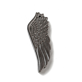 Gros pendentifs en obsidienne ruban naturel, ailes