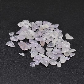 Natural Amethyst Chip Beads, No Hole/Undrilled