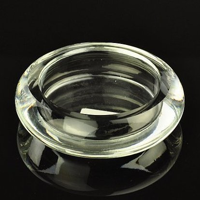 Plateaux d'affichage en verre de cristal, 26mm