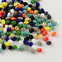 Perles de rocaille 2 trous, perles de verre tchèques, 5x3.5x3mm, trou: 0.5 mm, environ 650 PCs / sachet 