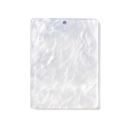Pendentifs acryliques imprimés en relief, breloques rectangle avec motif paysage