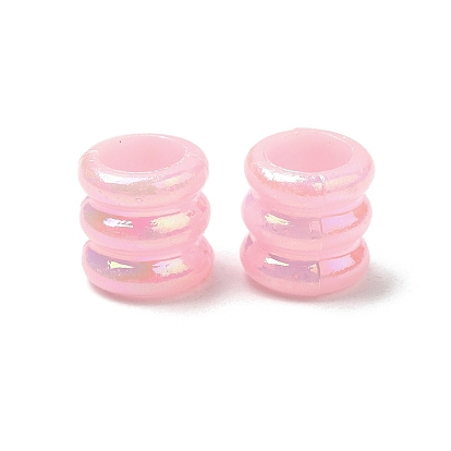 Perles acryliques opaques, couleur ab , colonne