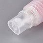 Round Shoulder Plastic Spray Bottles, with Fine Mist Sprayer & Dust Cap, Refillable Bottle