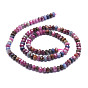 Natural Ruby and Sapphire Beads Strands, Faceted, Rondelle