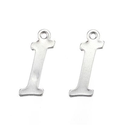 304 Stainless Steel Letter Charms, Letter.I