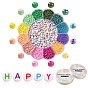 DIY Word Bracelet Making Kit, Including Acrylic Letter & 8/0 Glass Round Seed Beads, Elastic Thread