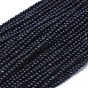 Synthetic Blue Goldstone Beads Strands, Round