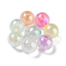 Transparent Acrylic Beads, Luminous Beads, Glow in the Dark, Imitation Jelly, Round