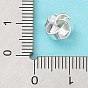 Accumuler perles de laiton placage, plaqué longue durée, sans cadmium et sans plomb, forme de rouleau de fleur torsadée