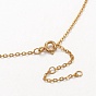 925 подвесные стерлингового серебра ожерелья, с кабельными цепями и пружинными кольцами, крестик
