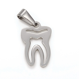 304 Stainless Steel Pendants, Tooth