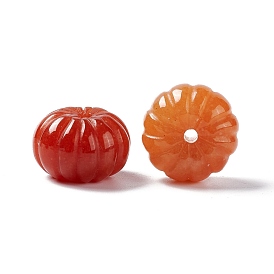 Natural Red Aventurine Beads, Pumpkin