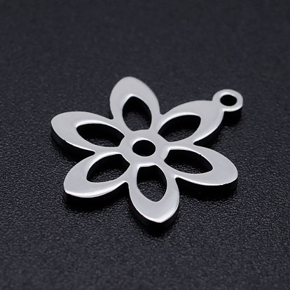 201 Stainless Steel Pendants, Flower