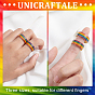 Unicraftale 4шт 4 стиль гордости перстни, кольцо из титановой стали с красочной полосой для женщин
