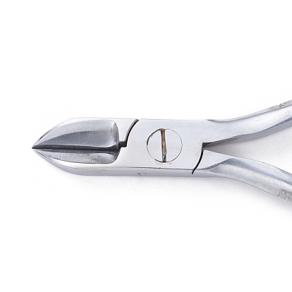 Alicates de corte lateral de acero al carbono, Cortador  lateral, herramientas de la joyería de la mano, Platino, 139x68x12 mm