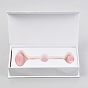 Natural Rose Quartz Massage Tools, Facial Rollers, Body Muscle Relaxing, Grade AAA