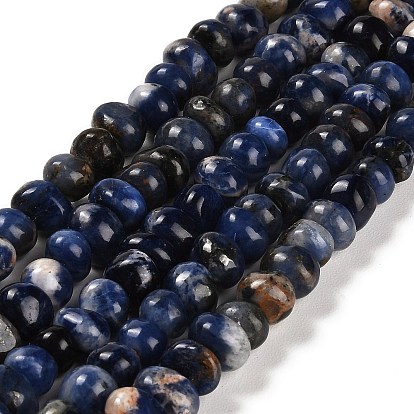 Natural Sodalite Beads Strands, Nuggets, Tumbled Stone