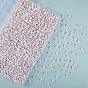 1255Pcs 28 Style Opaque Acrylic Beads, Flat Round with Heart & Star & Alphabet