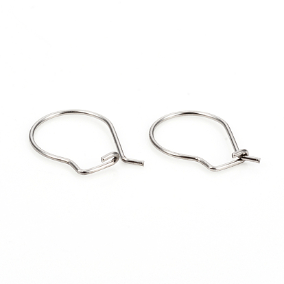 304 Stainless Steel Earring Findings, Kidney Ear Wire
