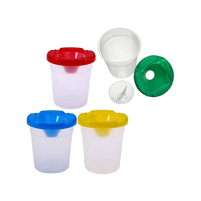 Пластиковое ведро для мытья детских кистей, стаканчик для мытья ручек, горшок для мытья щеток