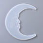 Силиконовые формы для зеркала в форме луны, для литейных форм из смолы для настенных зеркал, изготовление изделий из уф-смолы и эпоксидной смолы